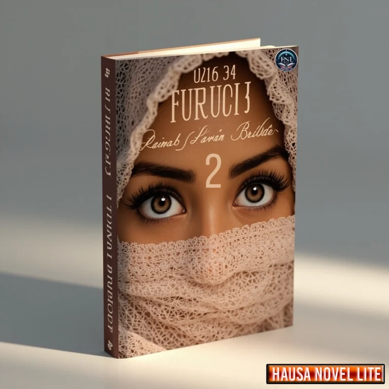 Furuci Book 2 Hausa Novels By Zainab Lawan Brigede. Close-up of a Hausa novel cover showcasing cultural storytelling through art and literature.