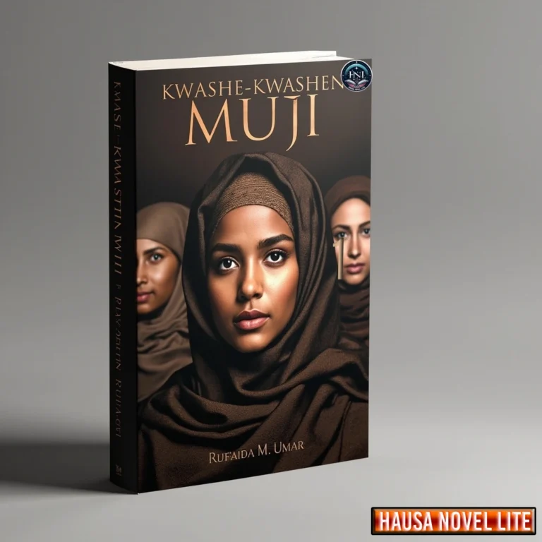 Kwashe Kwashen Muji Book 2 Hausa Novels By Rufaida M. Umar. Powerful Hausa novel cover featuring women in traditional attire.