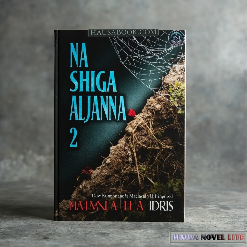Mysterious soil with webbed roots and plants, featured on a Nashiga Aljanna Book 2 Hausa Novels.